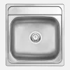 Lavello 1 vasca Idrostile Yara 440x165 mm acciaio inox