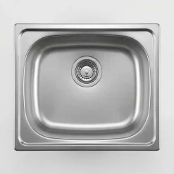 Lavello 1 vasca Idrostile Jatibonico 400x150 mm acciaio inox