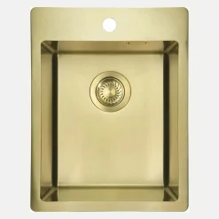 Lavello 1 vasca Idrostile Ciego de Ávila 505x200 mm oro spazzolato