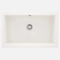 Lavello 1 vasca incasso Idrostile Colón sifone 500x204 mm alabastro