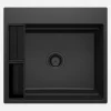 Lavello 1 vasca magnetico quadrato Idrostile Guayos 520x220 mm Grafite Met