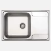 Lavello 1 vasca rettangolare gocciolatoio Cidra 500x165 mm acciaio inox