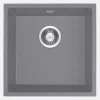 Lavello 1 vasca sottotop Idrostile Colón 440x200 mm grigio metallizzato
