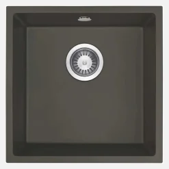 Lavello 1 vasca sottotop Idrostile Colón 440x200 mm Antracite Metallizzato