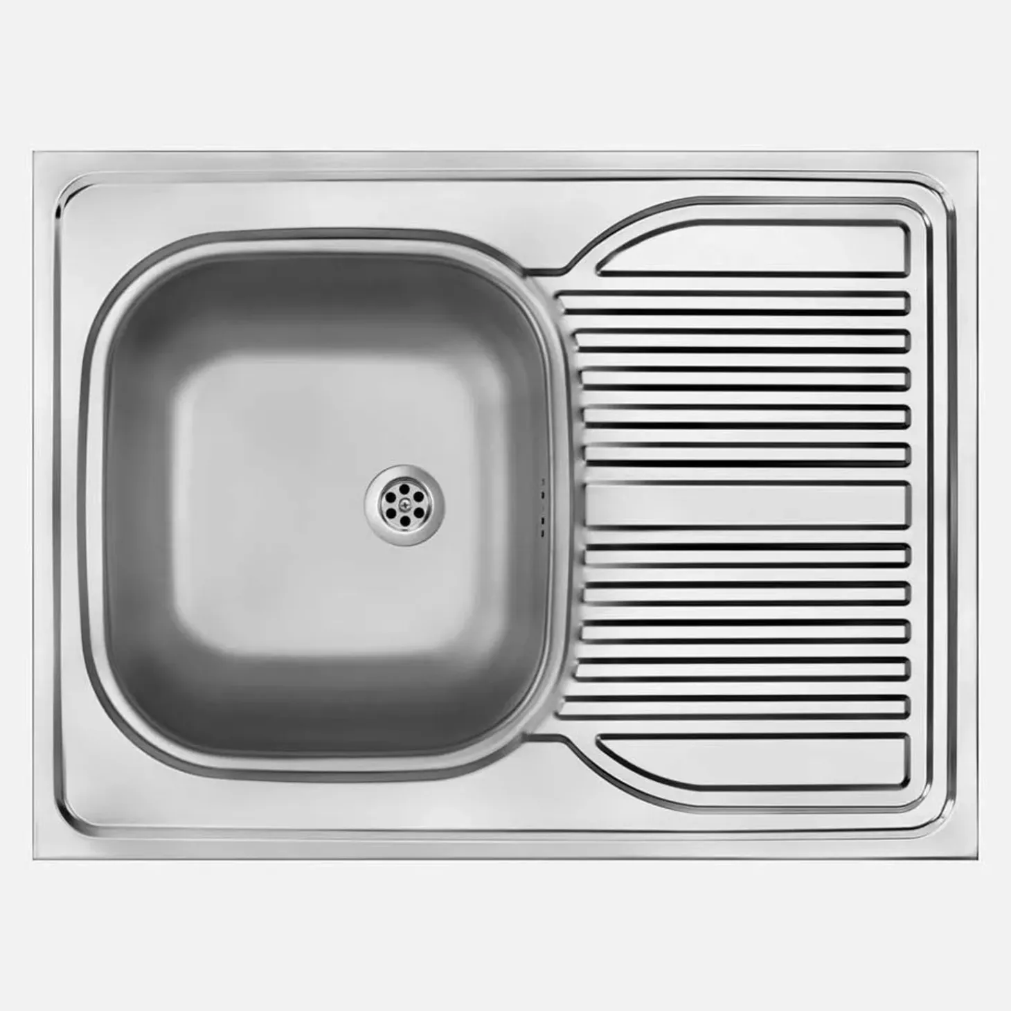 Lavello appoggio 1 vasca gocciolatoio Guantánamo 600x160 mm acciaio inox