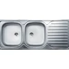 Lavello da appoggio 2 vasche sx 120 cm inox