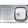 Lavello da incasso 1 vasca dx 79 cm inox