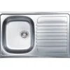 Lavello da incasso 1 vasca sx 79 cm inox