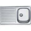 Lavello da incasso 1 vasca dx 86 cm inox
