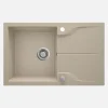 Lavello granito 1 vasca gocciolatoio Idrostile sifone 490x194 mm sabbia