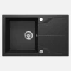 Lavello granito 1 vasca rettang gocciolatoio Idrostile sifone 490x194 mm