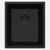 Lavello sottopensile 1 vasca Idrostile Colón 440x194 mm Nero
