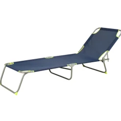 Lettino prendisole pieghevole acciaio e Textilen 185x55 cm H 24 cm