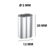 Manicotti serracavo doppi in alluminio Ø 5 mm 4 pz