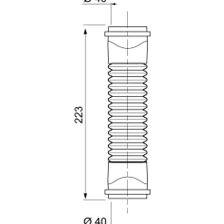 Manicotto ad innesto flessibile Wirquin ff ø40