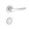 Maniglia in alluminio Bica con rosette e bocchette patent 50 mm argento
