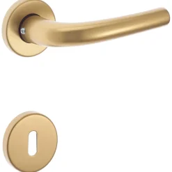 Maniglia Uno alluminio con rosette e bocchette patent bronzata