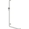 Maniglione bagno angolare sinistro Idrostile kit montaggio 670x1270 mm acciaio