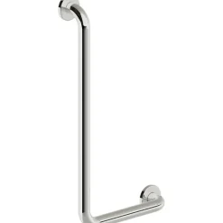 Maniglione bagno angolare sinistro Idrostile kit montaggio 371x671 mm acciaio