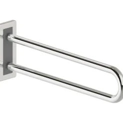 Maniglione bagno fisso Idrostile kit montaggio 70 cm acciaio lucido