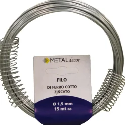 Matassina filo di ferro cotto zincato Ø 1,5 mm - 15 mt