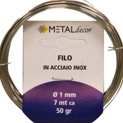 Matassina filo in acciaio inox Ø 1,0 mm x 7 mt 50 gr.
