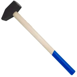 Mazza da edilizia con testa in acciaio e manico legno 4 Kg