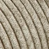 3 m cavo tessile rotondo 2 x 0,75 mm² beige