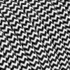 3 m cavo tessile rotondo 2 x 0,75 mm² bianco nero
