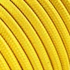 3 m cavo tessile rotondo 2 x 0,75 mm² giallo