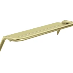 Mensola bagno a parete Idrostile 436x89 mm oro spazzolato