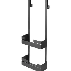 Mensola doccia Idrostile con ganci 250x760 mm nero