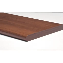 Mensola in legno stondata Kimspace noce 400x200x18 mm