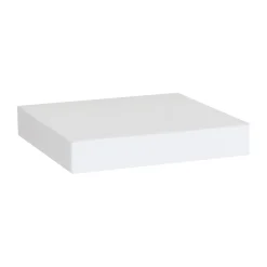 Mensola in legno tamburata Minerva 250x250x38 mm bianco