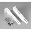Mensole fisse per lavabo ergonomico bianco