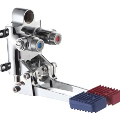 Miscelatore a doppio pedale orizzontale/verticale calda/fredda 1/2"