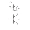 Miscelatore doccia termostatico Grohe QuickFix Precision Flow 1/2"