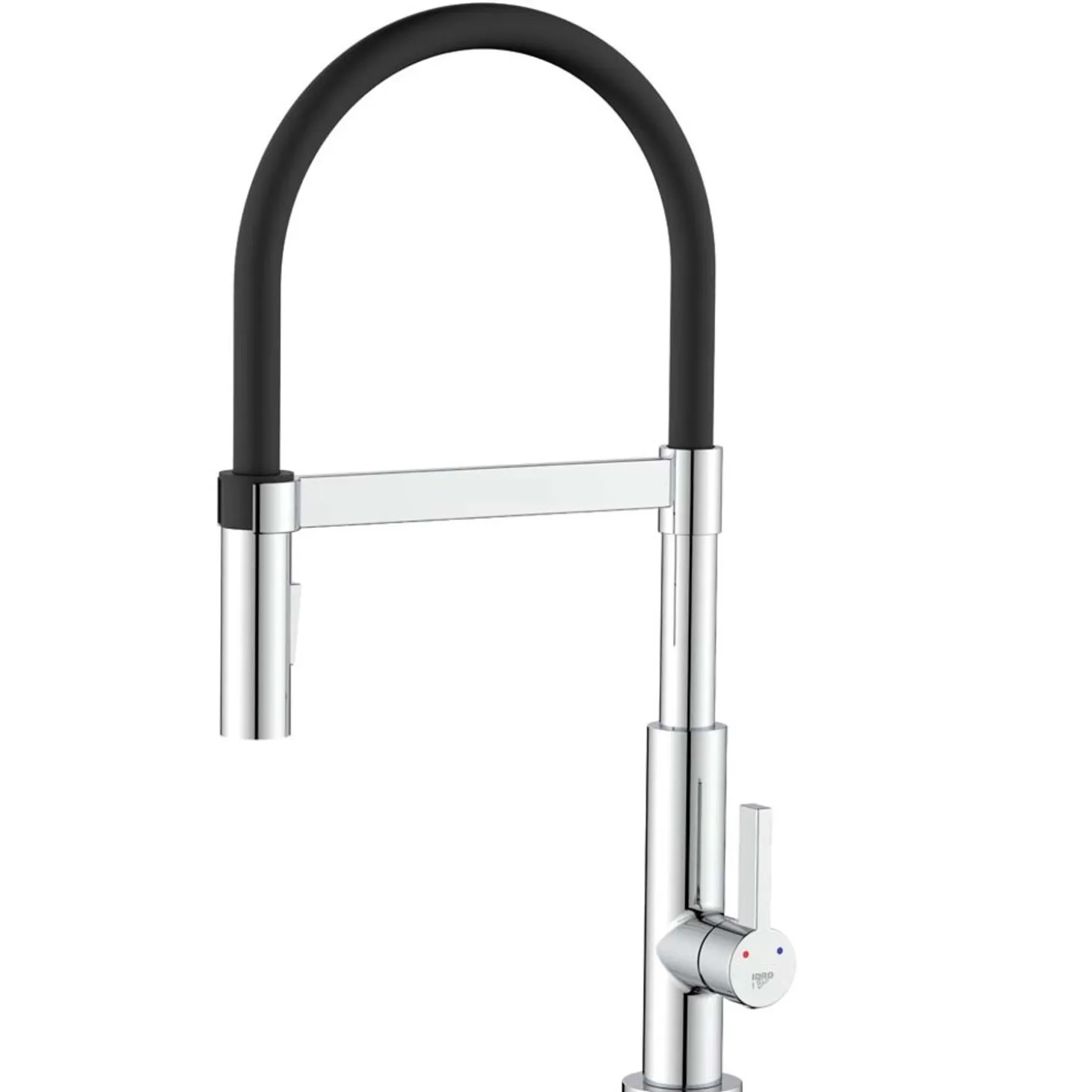 Miscelatore lavello alto Panama cromo/nero