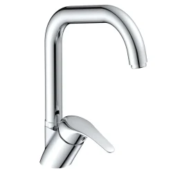 Miscelatore lavello Aquasanit Ventura a bocca alta cromato Ø 40 cm