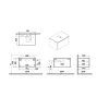 Mobile bagno base lavabo sospeso 1 cassetto Integra Round 80 cm matt green