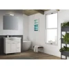 Mobile bagno completo Maka 80 cm con specchio e LED