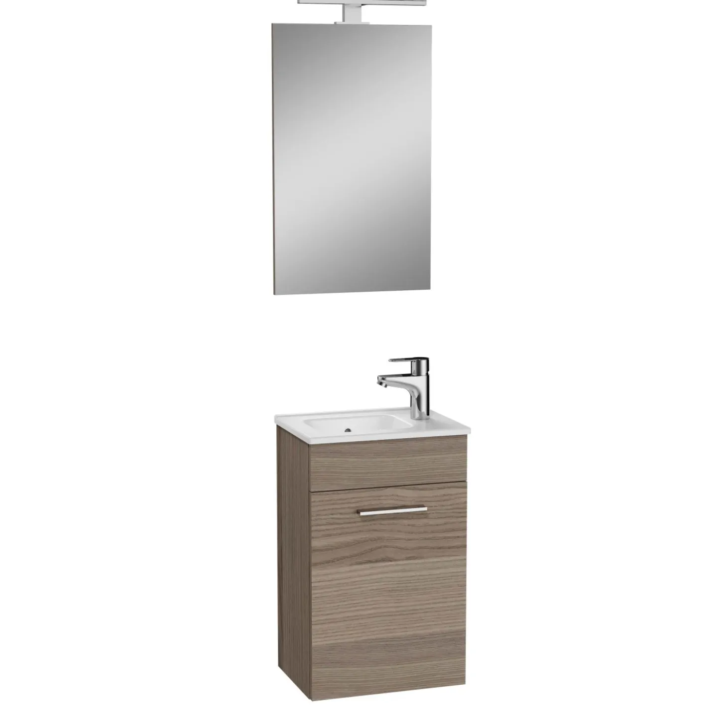 Mobile bagno con lavabo e specchio LED sospeso Stella 68x32x39 cm cordoba