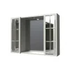 Mobile bagno specchiera 2 ante L81xH60xP16 cm bianco