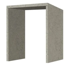 Mobile porta lavatrice asciugatrice a giorno H91xL79xP65 cm Pietra