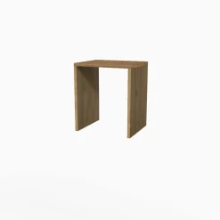 Mobile porta lavatrice asciugatrice a giorno H91xL79xP65 cm Noce