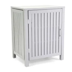Mobile da esterno in alluminio bianco 70x54,5x90 cm