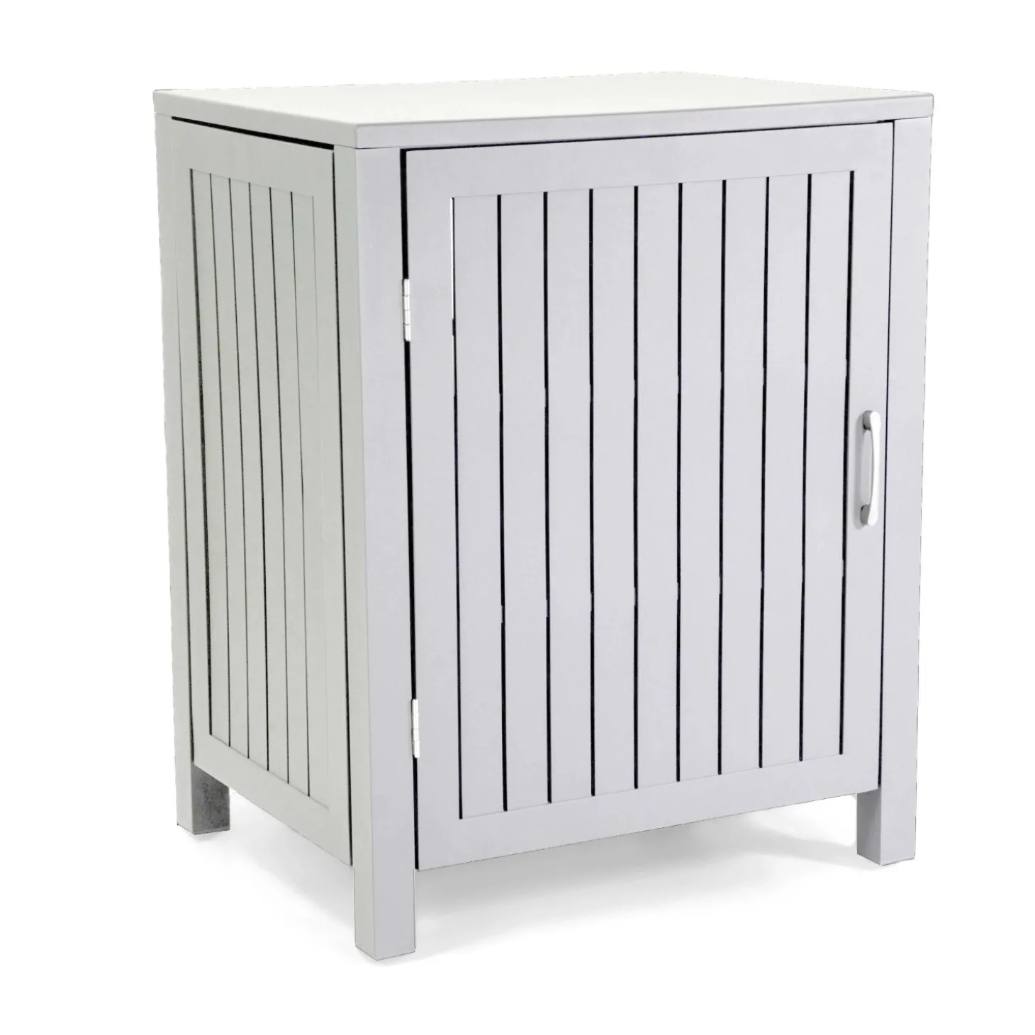 Mobile da esterno in alluminio bianco 70x54,5x90 cm
