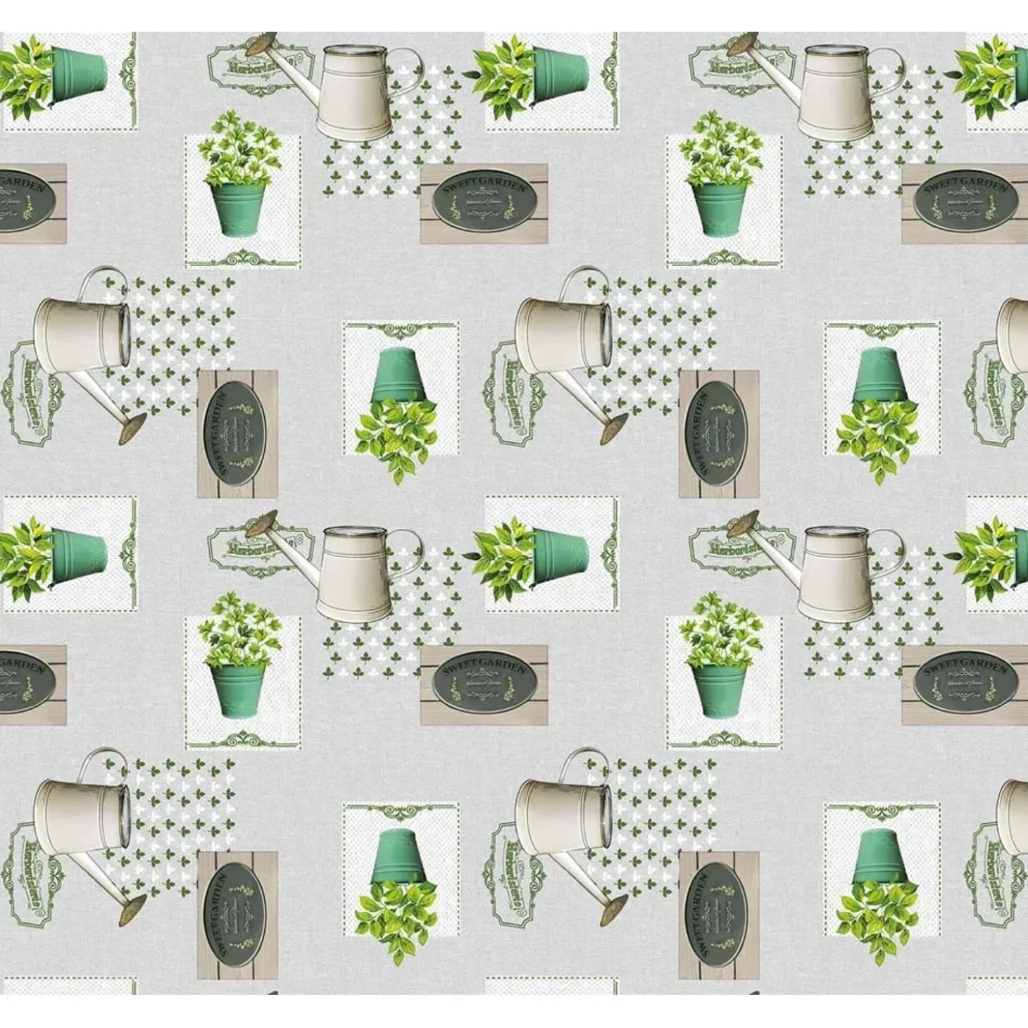 Mollettone stampato Padua D-c-fix Jardin Aromatique 140 cm x 20 m al metro