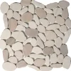 Mosaico Ciottolo piatto cm 30x30 in pietra naturale