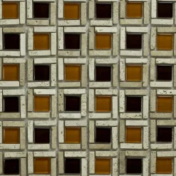 Mosaico decorativo Cesto orange 29,5 cm x 29,5 cm